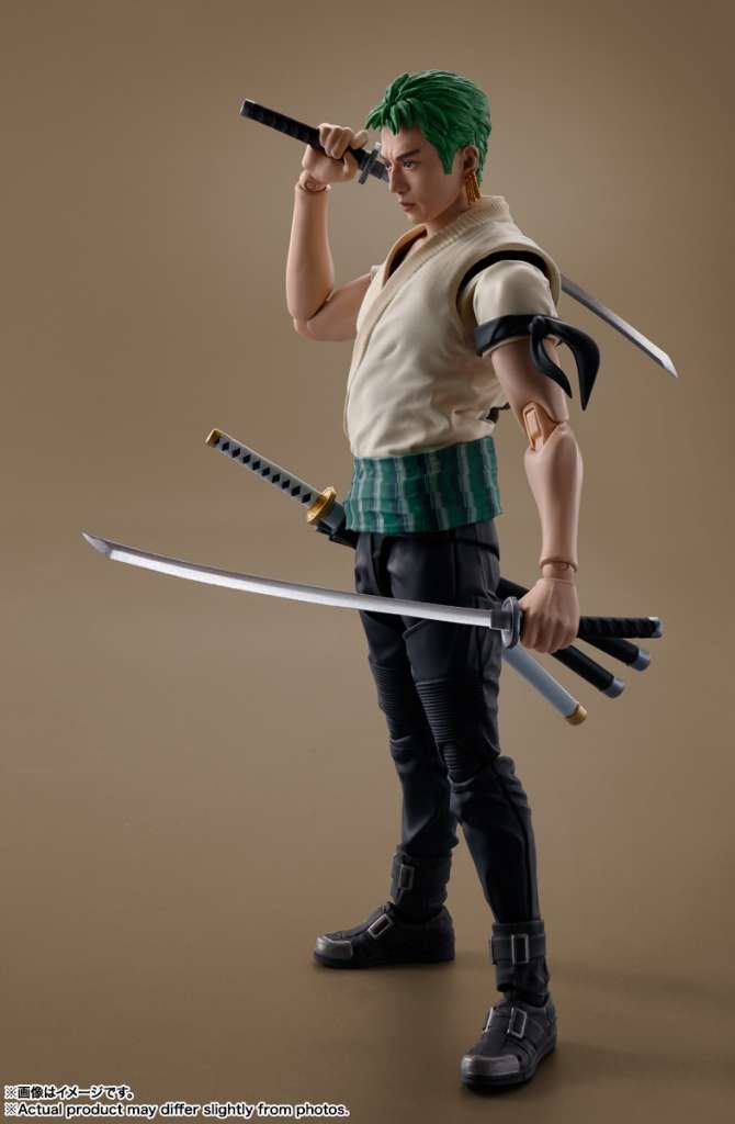 BANDAI - One Piece Netflix Roronoa Zoro S.H. Figuarts Action Figure - Image 4