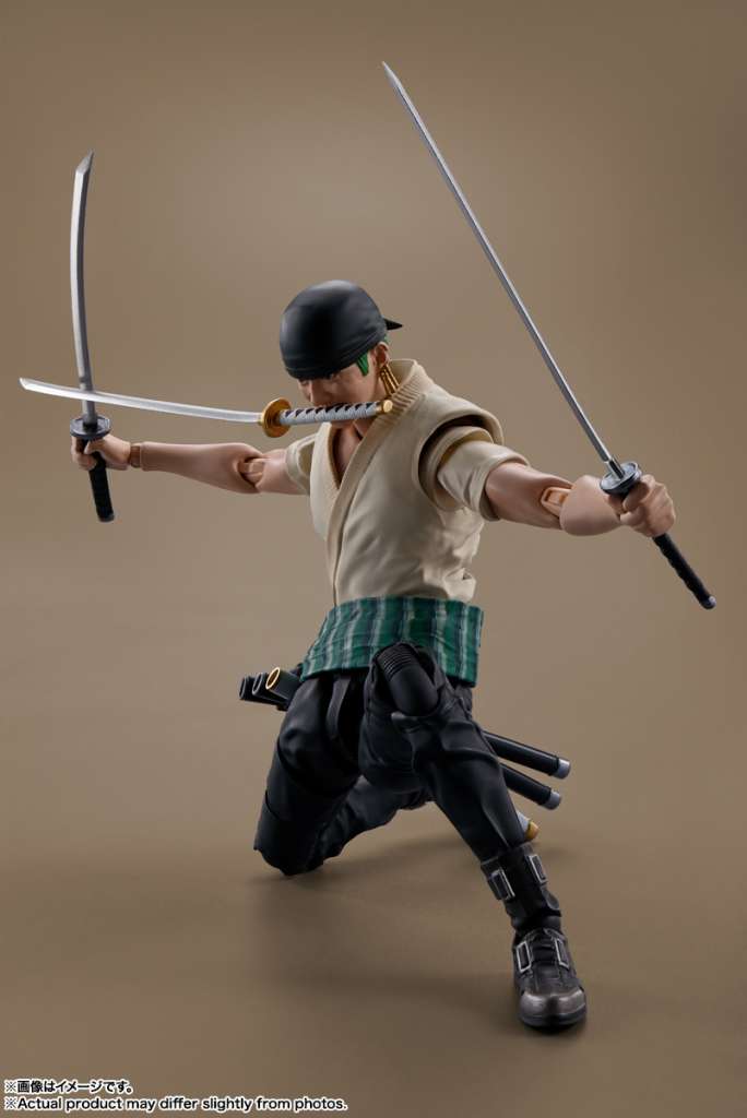 BANDAI - One Piece Netflix Roronoa Zoro S.H. Figuarts Action Figure - Image 7