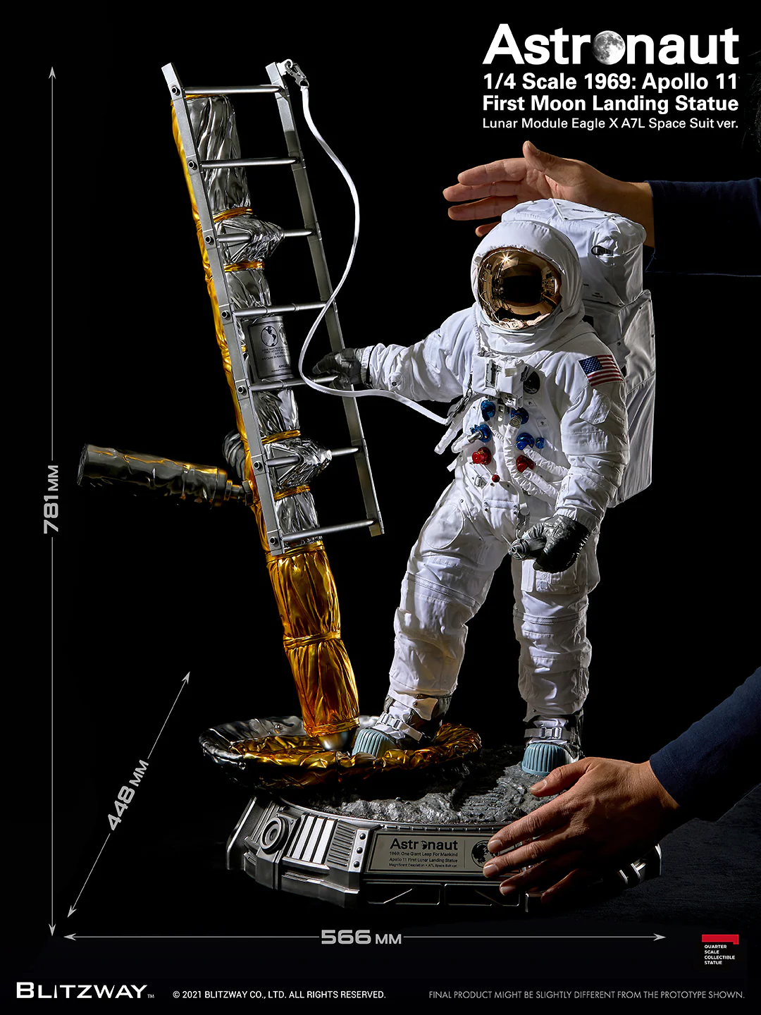 BLITZWAY - APOLLO 11 - Astronaut LM-5 A7L  First Moon Landing 1/4 - Image 10