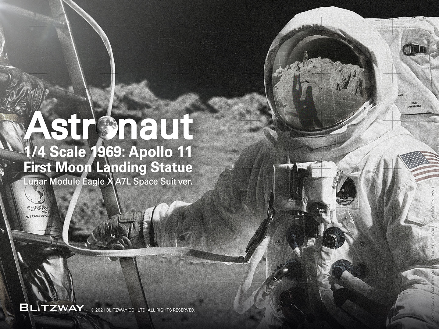 BLITZWAY - APOLLO 11 - Astronaut LM-5 A7L  First Moon Landing 1/4 - Image 11