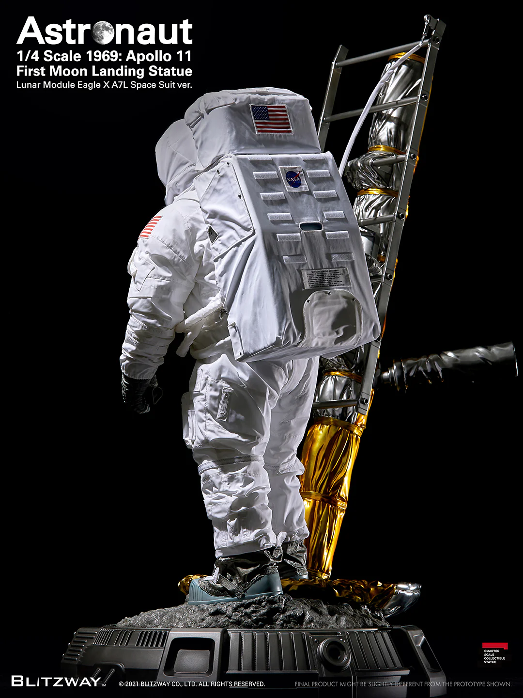 BLITZWAY - APOLLO 11 - Astronaut LM-5 A7L  First Moon Landing 1/4 - Image 14