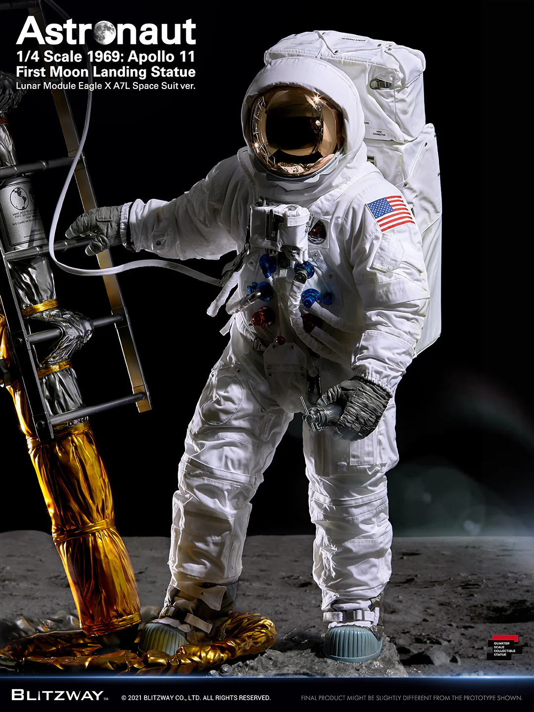 BLITZWAY - APOLLO 11 - Astronaut LM-5 A7L  First Moon Landing 1/4 - Image 16