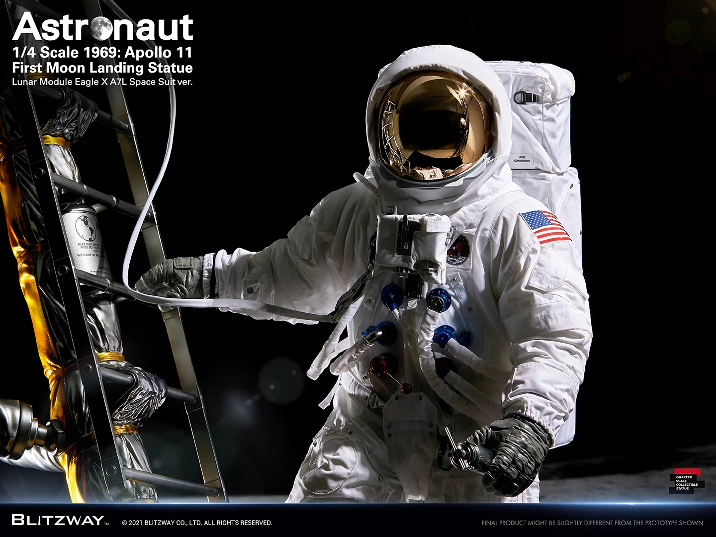 BLITZWAY - APOLLO 11 - Astronaut LM-5 A7L  First Moon Landing 1/4 - Image 5