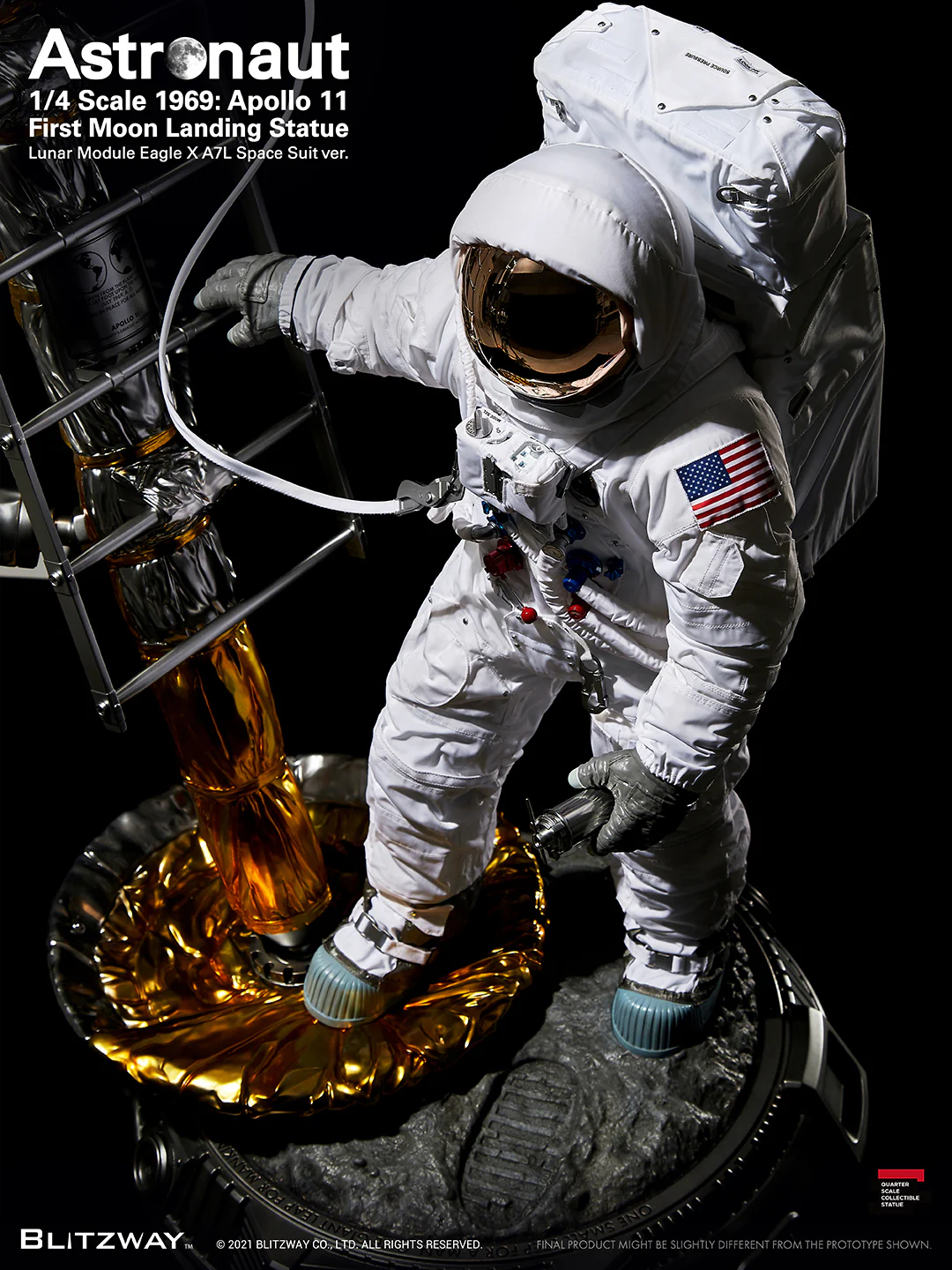 BLITZWAY - APOLLO 11 - Astronaut LM-5 A7L  First Moon Landing 1/4 - Image 6