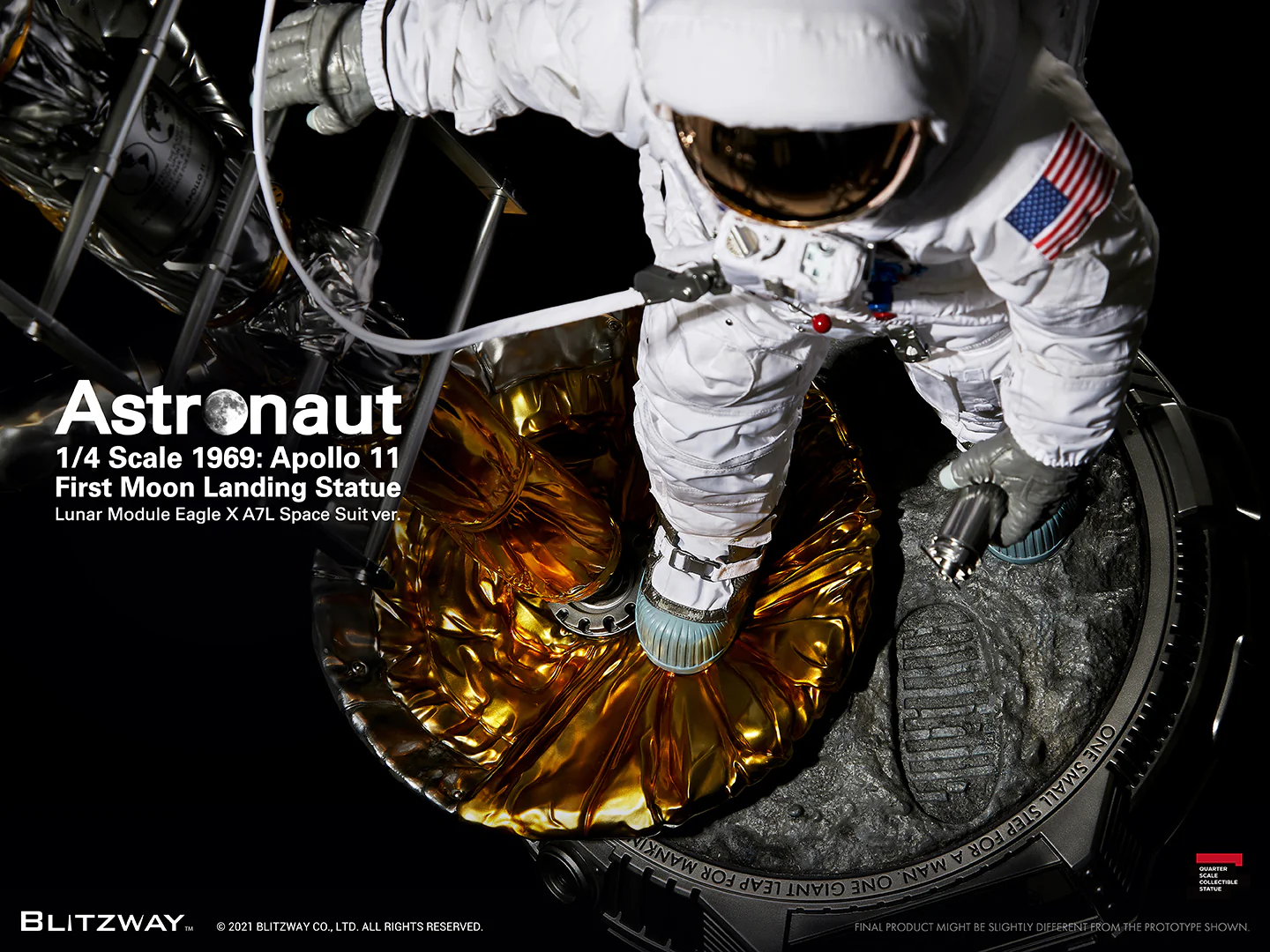 BLITZWAY - APOLLO 11 - Astronaut LM-5 A7L  First Moon Landing 1/4 - Image 7