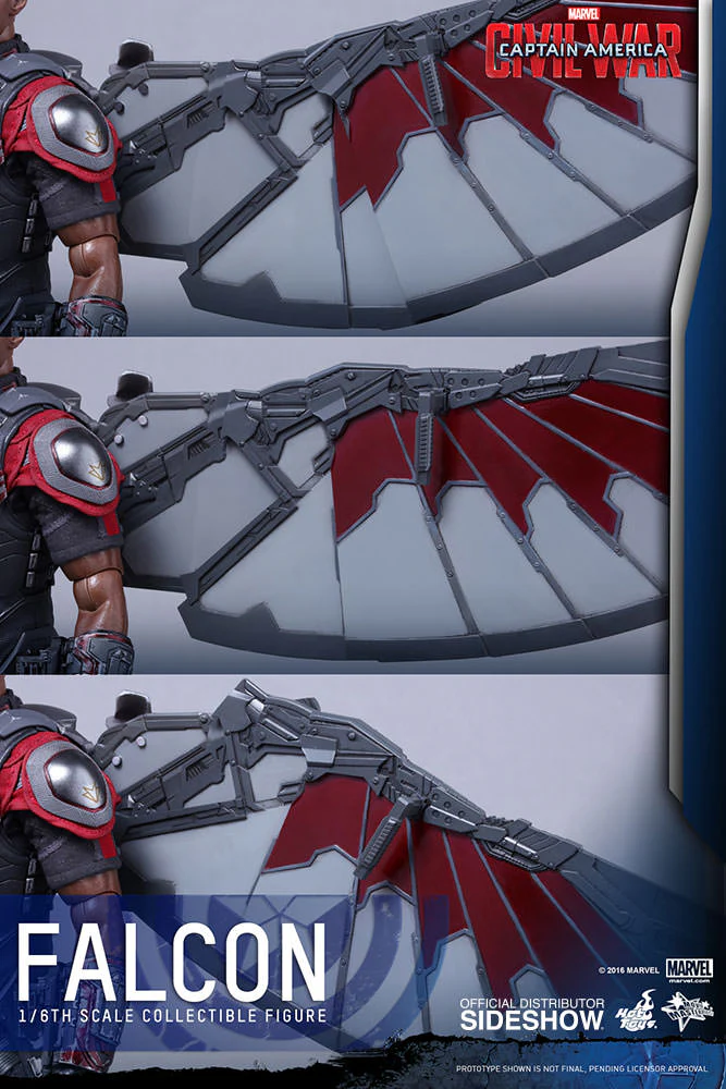 HOT TOYS - Marvel - Captain America - Civil War - Falcon - Movie Masterpiece 1:6 Action Doll - Image 3