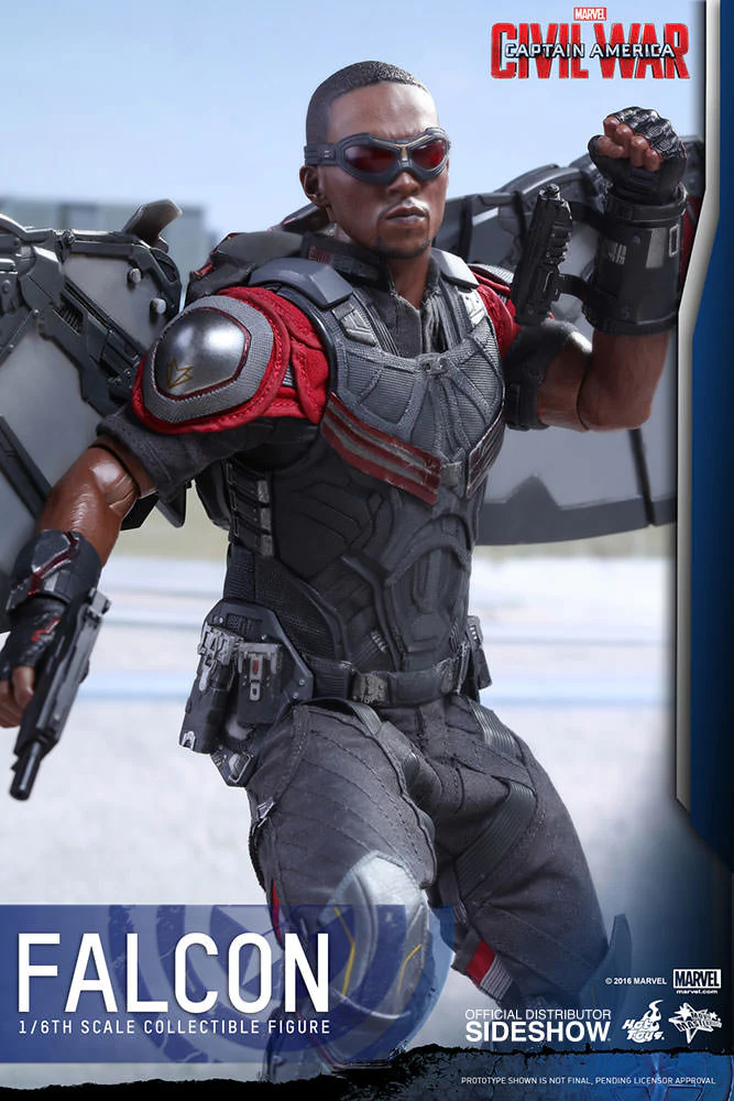 HOT TOYS - Marvel - Captain America - Civil War - Falcon - Movie Masterpiece 1:6 Action Doll - Image 6