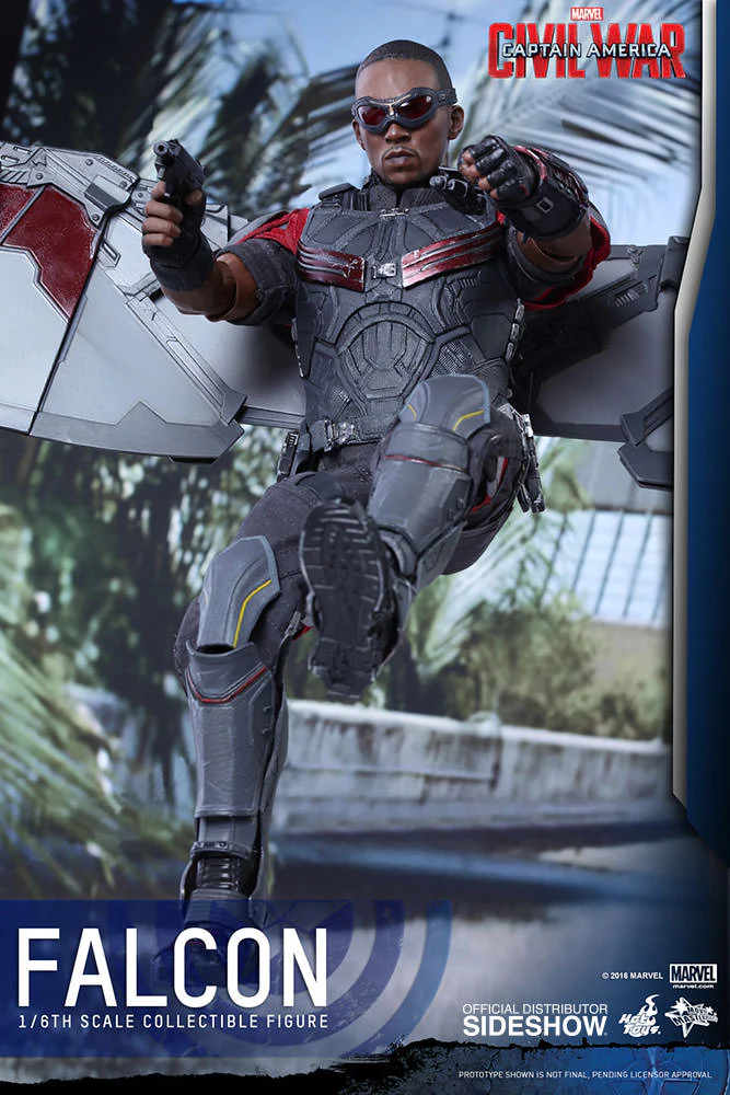HOT TOYS - Marvel - Captain America - Civil War - Falcon - Movie Masterpiece 1:6 Action Doll - Image 7