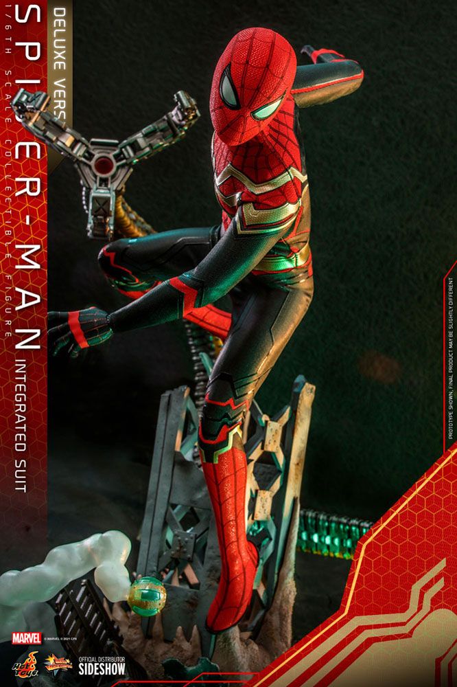 HOT TOYS - Marvel - Spider-Man Far from Home Movie Masterpiece 1:6 Action Doll Spider-Man (Integrated Suit) DeLuxe Ver MMS624 - Image 10