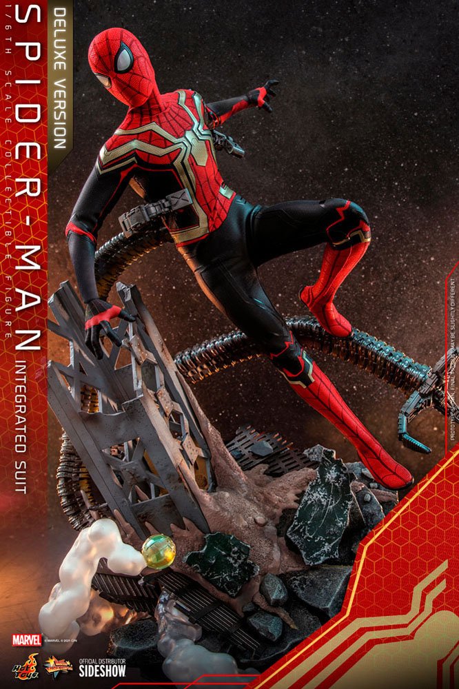 HOT TOYS - Marvel - Spider-Man Far from Home Movie Masterpiece 1:6 Action Doll Spider-Man (Integrated Suit) DeLuxe Ver MMS624 - Image 11