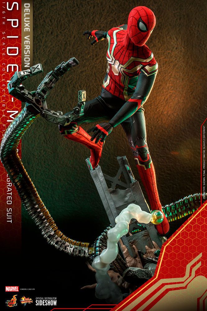 HOT TOYS - Marvel - Spider-Man Far from Home Movie Masterpiece 1:6 Action Doll Spider-Man (Integrated Suit) DeLuxe Ver MMS624 - Image 12