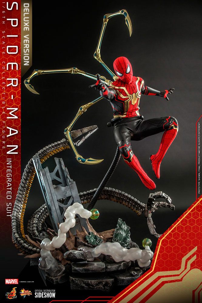 HOT TOYS - Marvel - Spider-Man Far from Home Movie Masterpiece 1:6 Action Doll Spider-Man (Integrated Suit) DeLuxe Ver MMS624 - Image 13