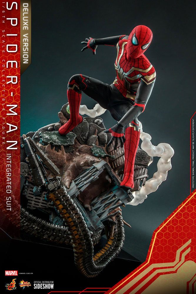 HOT TOYS - Marvel - Spider-Man Far from Home Movie Masterpiece 1:6 Action Doll Spider-Man (Integrated Suit) DeLuxe Ver MMS624 - Image 14