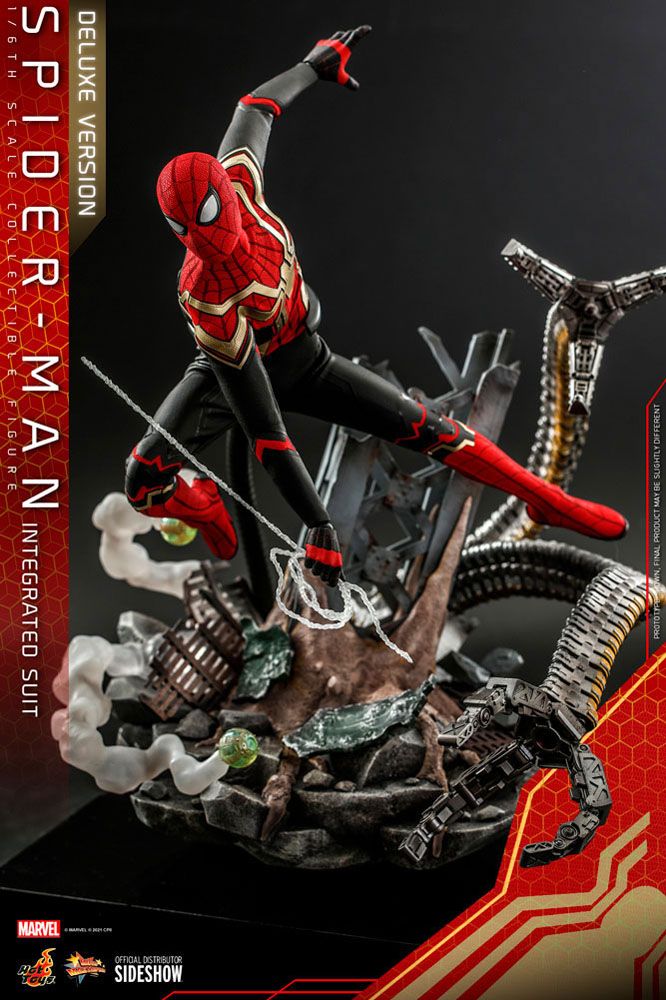 HOT TOYS - Marvel - Spider-Man Far from Home Movie Masterpiece 1:6 Action Doll Spider-Man (Integrated Suit) DeLuxe Ver MMS624 - Image 16
