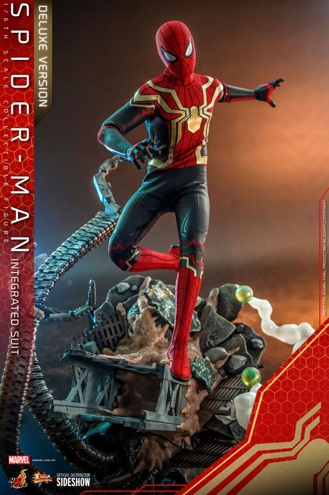 HOT TOYS - Marvel - Spider-Man Far from Home Movie Masterpiece 1:6 Action Doll Spider-Man (Integrated Suit) DeLuxe Ver MMS624 - Image 21