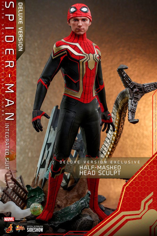 HOT TOYS - Marvel - Spider-Man Far from Home Movie Masterpiece 1:6 Action Doll Spider-Man (Integrated Suit) DeLuxe Ver MMS624 - Image 3