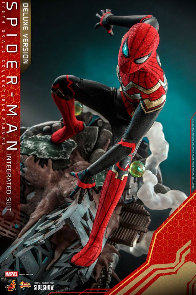 HOT TOYS - Marvel - Spider-Man Far from Home Movie Masterpiece 1:6 Action Doll Spider-Man (Integrated Suit) DeLuxe Ver MMS624 - Image 4