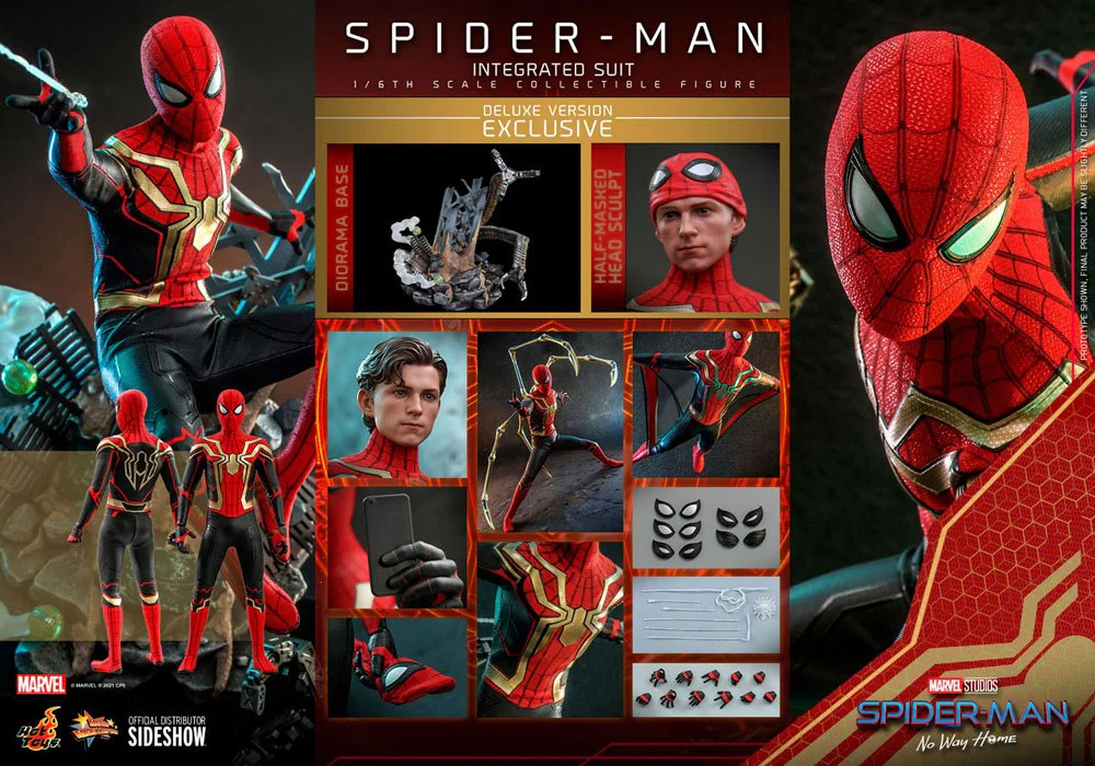 HOT TOYS - Marvel - Spider-Man Far from Home Movie Masterpiece 1:6 Action Doll Spider-Man (Integrated Suit) DeLuxe Ver MMS624 - Image 9
