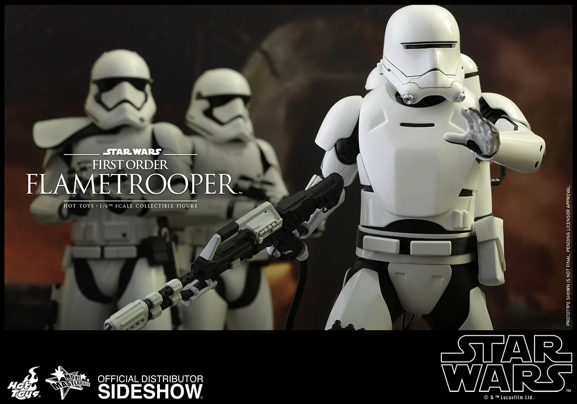 OFFERTA HOT TOYS - Star Wars - Episode VII The Force Awakens - First Order Flametrooper  MMS326- Movie Masterpiece 1:6 Action Doll MMS326 - Image 5