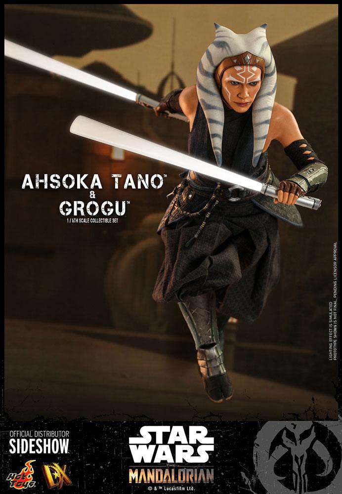 HOT TOYS - Star Wars The Mandalorian 1:6 Action Doll 2 Pack Ahsoka Tano & Grogu  DX21 - Image 10