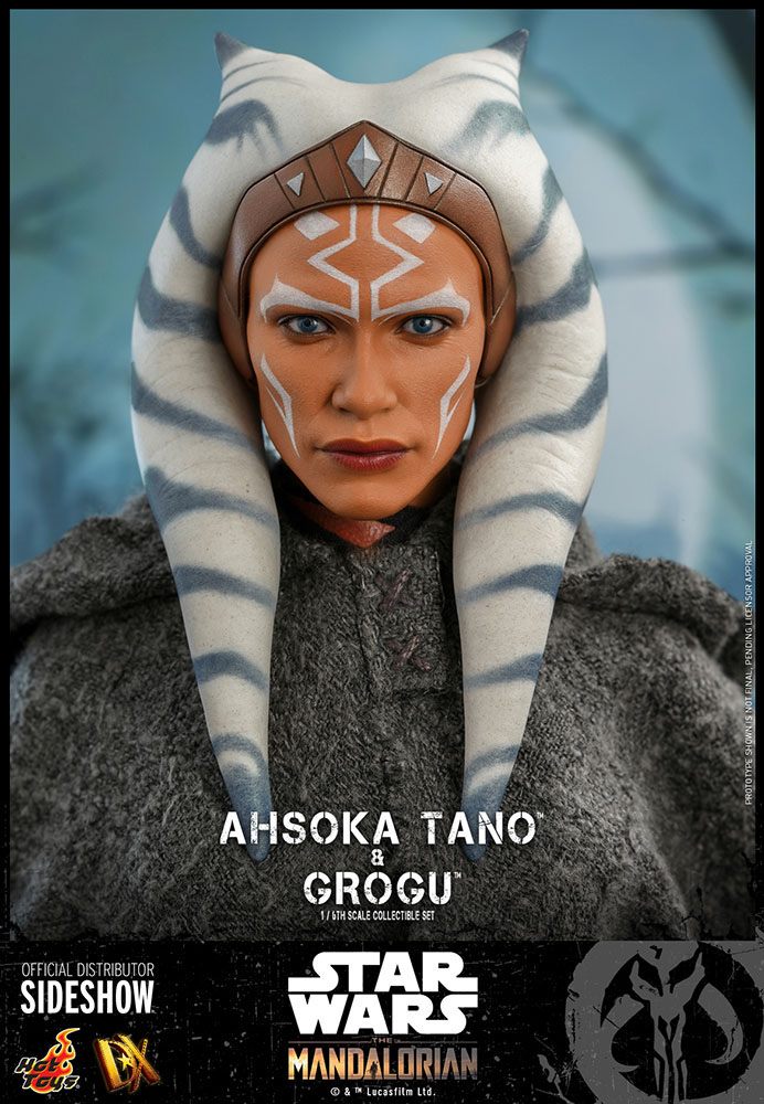HOT TOYS - Star Wars The Mandalorian 1:6 Action Doll 2 Pack Ahsoka Tano & Grogu  DX21 - Image 12