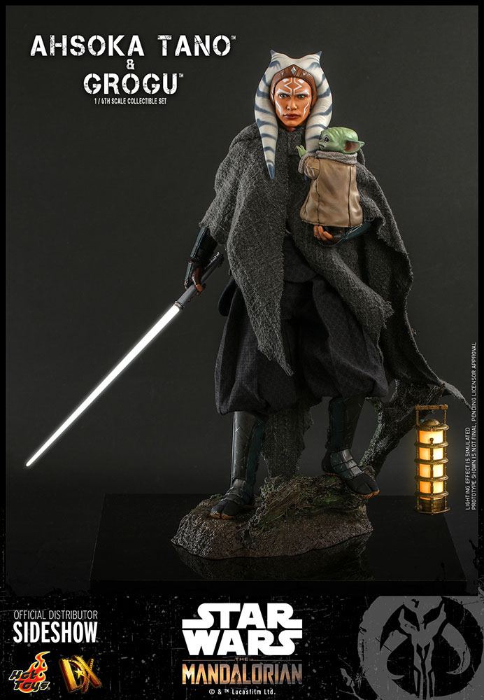 HOT TOYS - Star Wars The Mandalorian 1:6 Action Doll 2 Pack Ahsoka Tano & Grogu  DX21 - Image 6