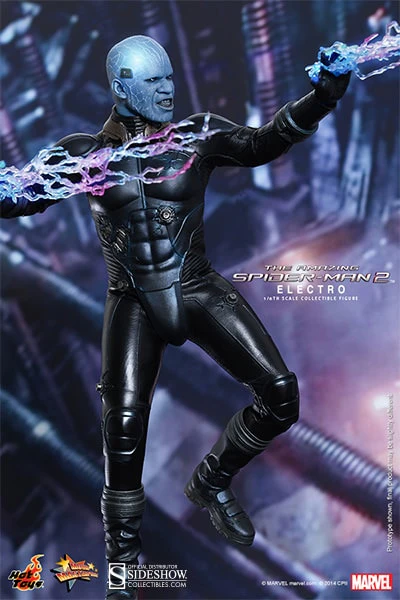 HOT TOYS - Marvel - The Amazing Spider-Man 2 Electro Movie Masterpiece 1:6 Action Doll MMS246 - Image 10