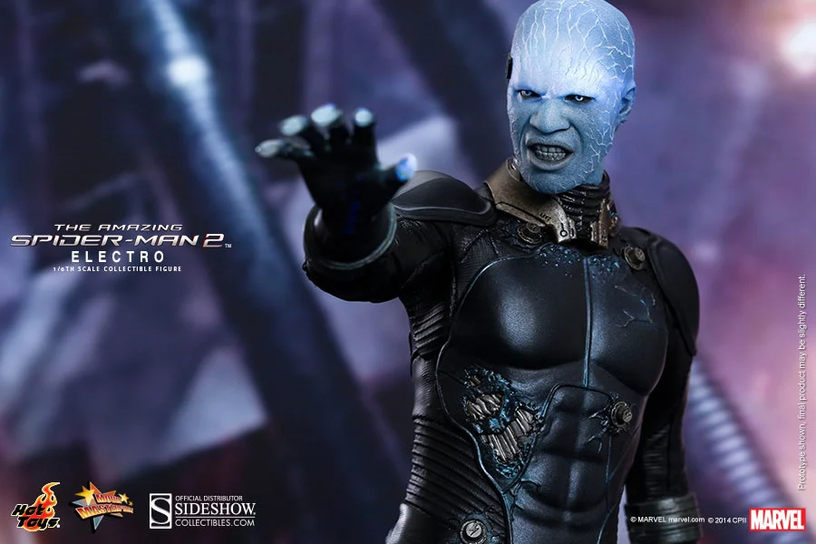 HOT TOYS - Marvel - The Amazing Spider-Man 2 Electro Movie Masterpiece 1:6 Action Doll MMS246 - Image 5