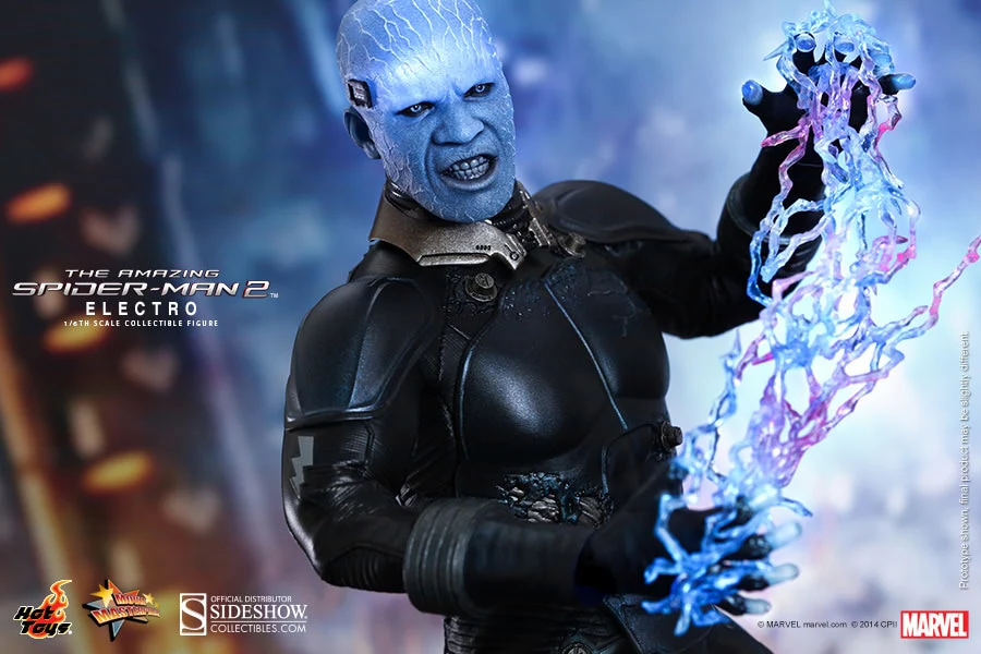 HOT TOYS - Marvel - The Amazing Spider-Man 2 Electro Movie Masterpiece 1:6 Action Doll MMS246 - Image 6
