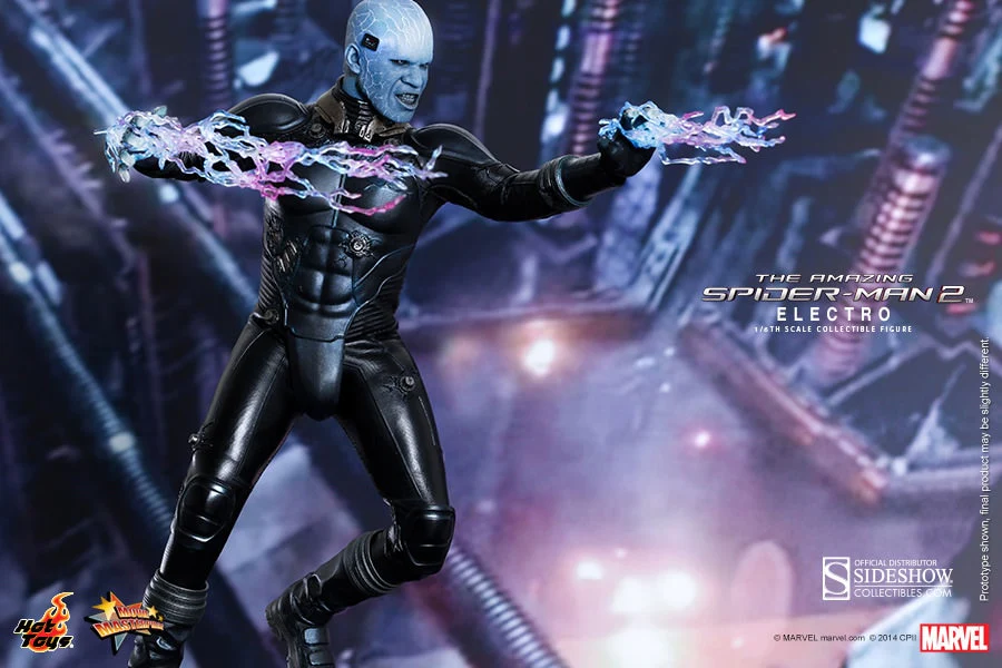 HOT TOYS - Marvel - The Amazing Spider-Man 2 Electro Movie Masterpiece 1:6 Action Doll MMS246 - Image 9