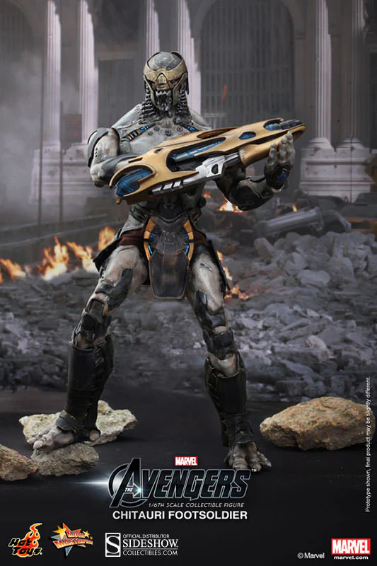 HOT TOYS - Marvel - Avengers - Chitauri Footsoldier - Movie Masterpiece 1:6 Action Doll MMS226 - Image 10