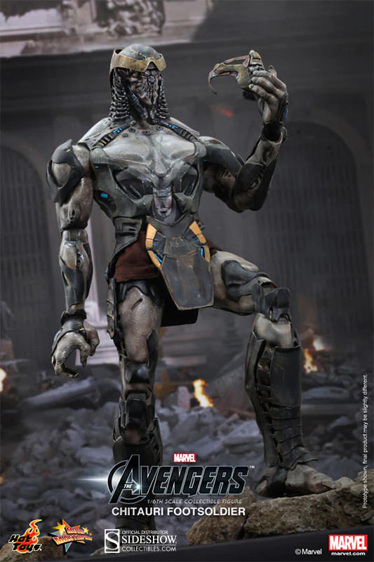 HOT TOYS - Marvel - Avengers - Chitauri Footsoldier - Movie Masterpiece 1:6 Action Doll MMS226 - Image 4