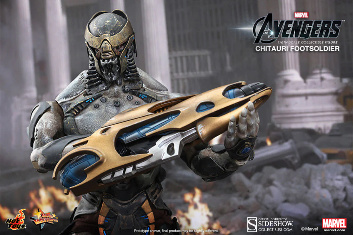 HOT TOYS - Marvel - Avengers - Chitauri Footsoldier - Movie Masterpiece 1:6 Action Doll MMS226 - Image 5