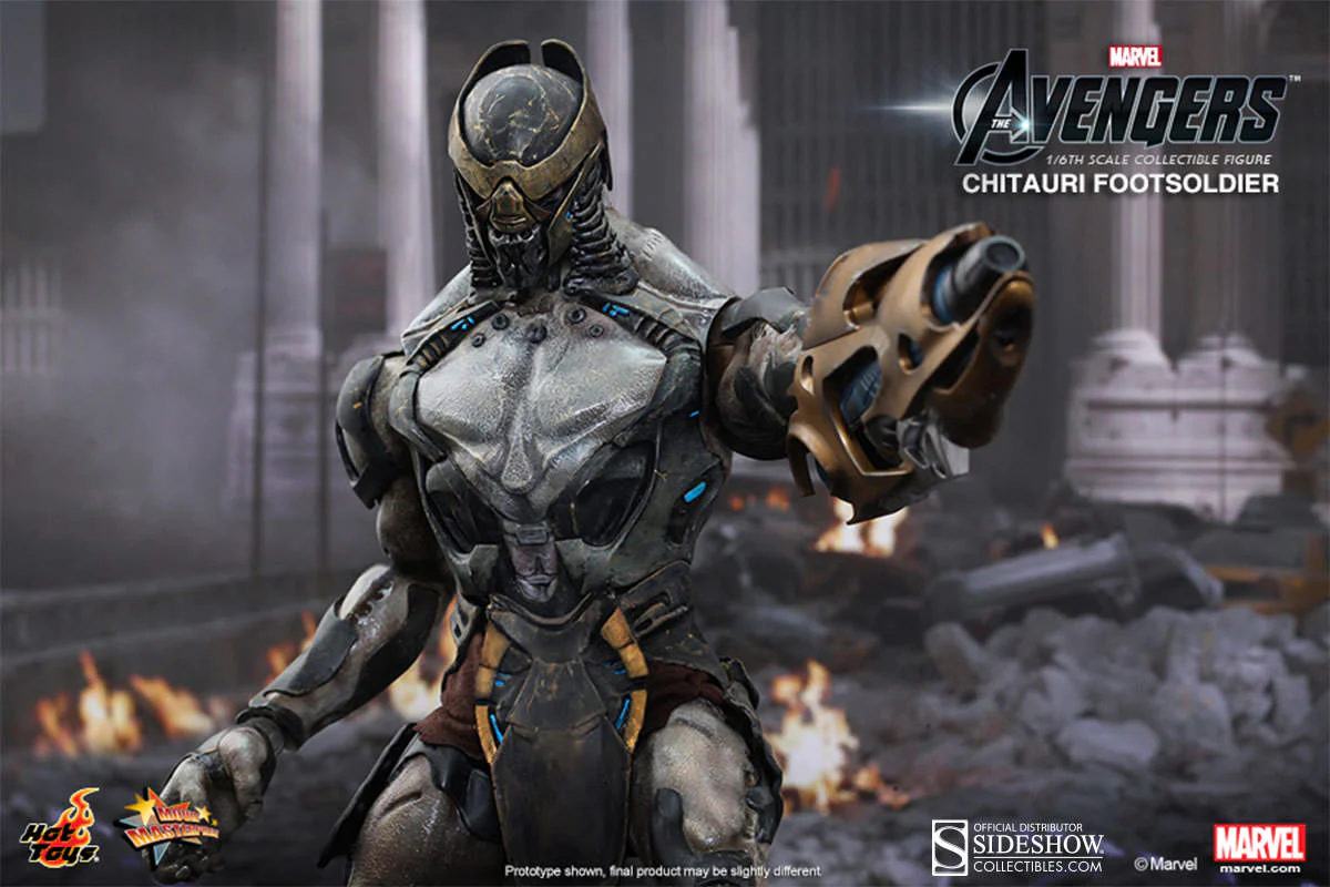 HOT TOYS - Marvel - Avengers - Chitauri Footsoldier - Movie Masterpiece 1:6 Action Doll MMS226 - Image 6