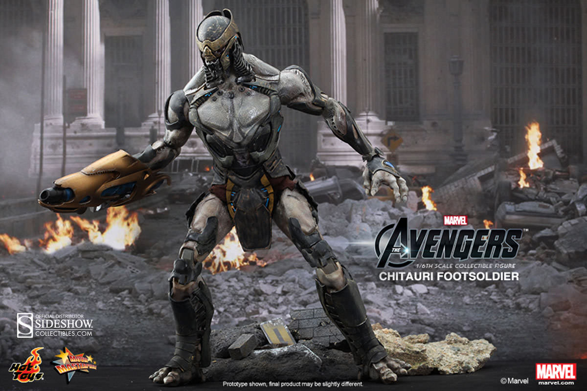 HOT TOYS - Marvel - Avengers - Chitauri Footsoldier - Movie Masterpiece 1:6 Action Doll MMS226 - Image 7