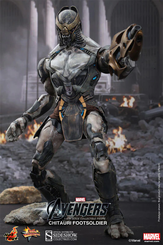 HOT TOYS - Marvel - Avengers - Chitauri Footsoldier - Movie Masterpiece 1:6 Action Doll MMS226 - Image 8