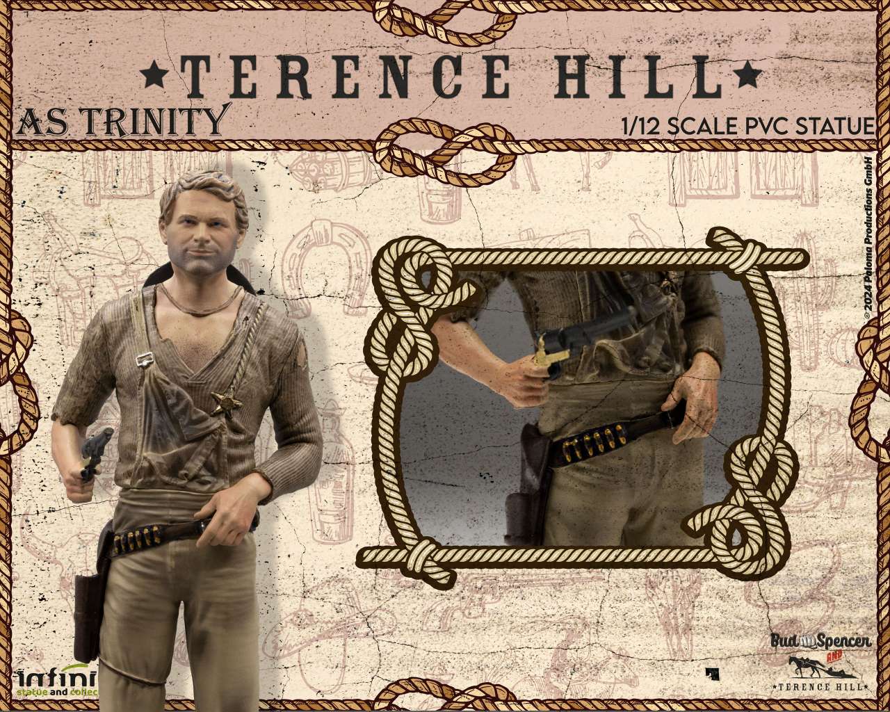 INFINITE STATUE - Terence Hill As Trinity 1/12 pvc Statue - Image 4