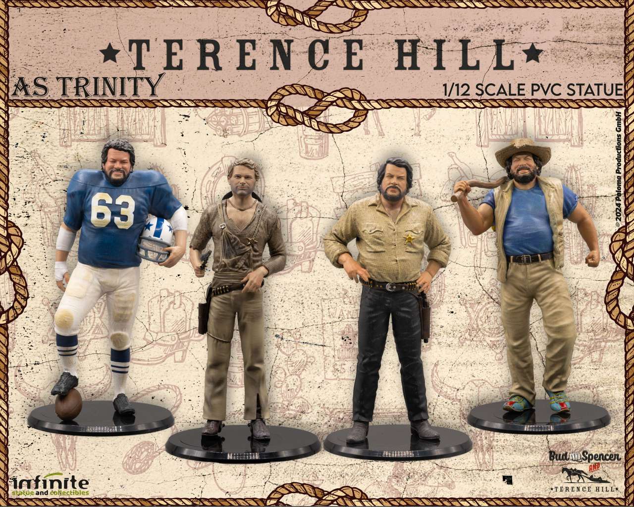 INFINITE STATUE - Terence Hill As Trinity 1/12 pvc Statue - Image 9