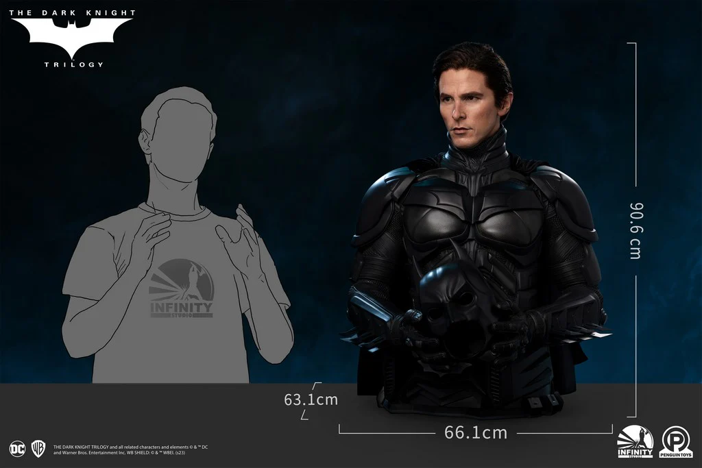 OFFERTA INFINITY STUDIO - Dc Comics - The Dark Knight Trilogy Batman 1:1 Scale Bust - Image 10
