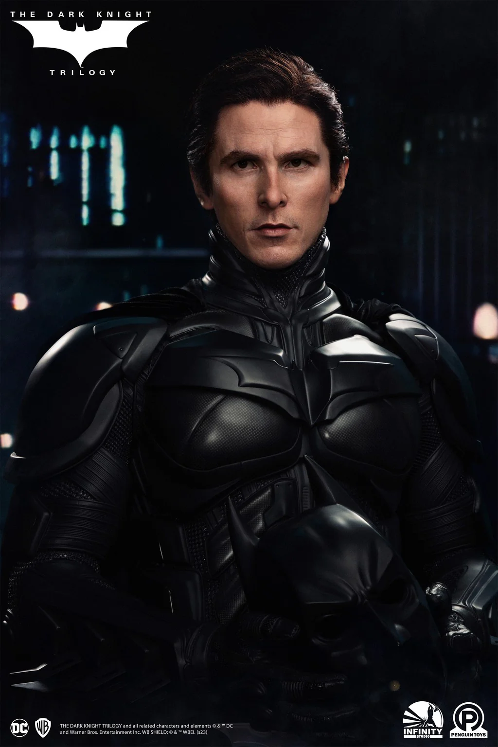 OFFERTA INFINITY STUDIO - Dc Comics - The Dark Knight Trilogy Batman 1:1 Scale Bust - Image 13