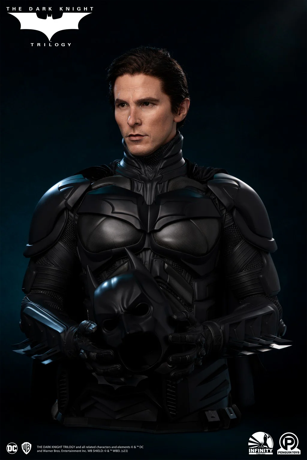 OFFERTA INFINITY STUDIO - Dc Comics - The Dark Knight Trilogy Batman 1:1 Scale Bust - Image 14