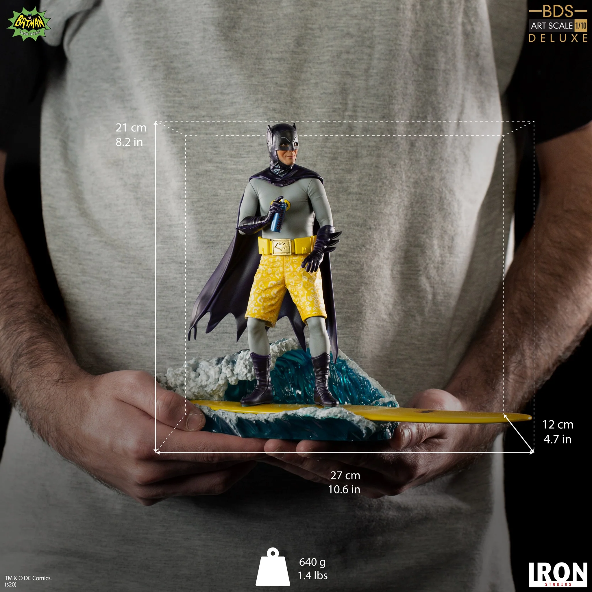 IRON STUDIO - Dc Comics - Batman 66 Batman 1:10 Statue - Image 3