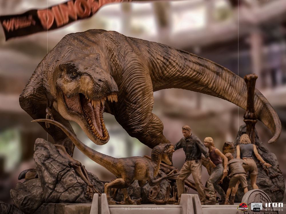 IRON STUDIO - Jurassic Park Demi Art Scale Statue 1:20 The Final Scene - Image 4