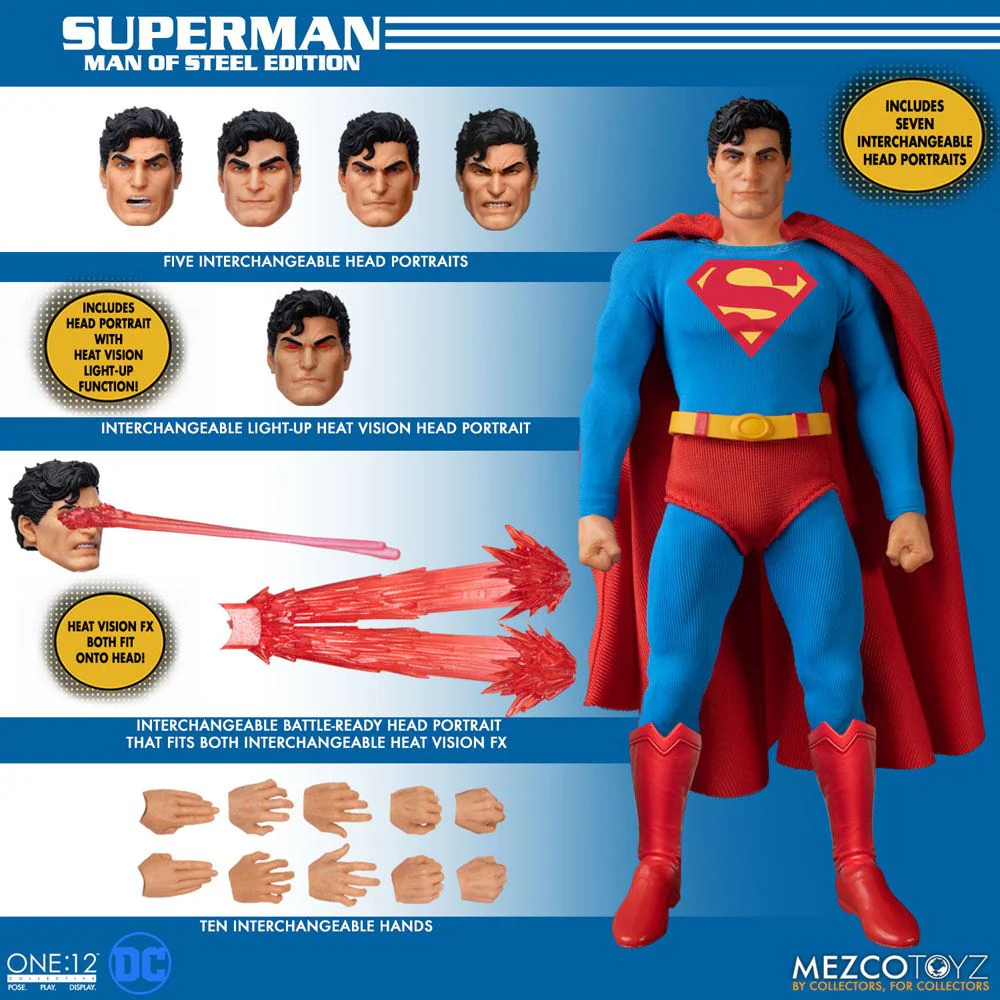 MEZCO - DC Comics Action Figure 1/12 Superman - Man of Steel Edition - Image 10