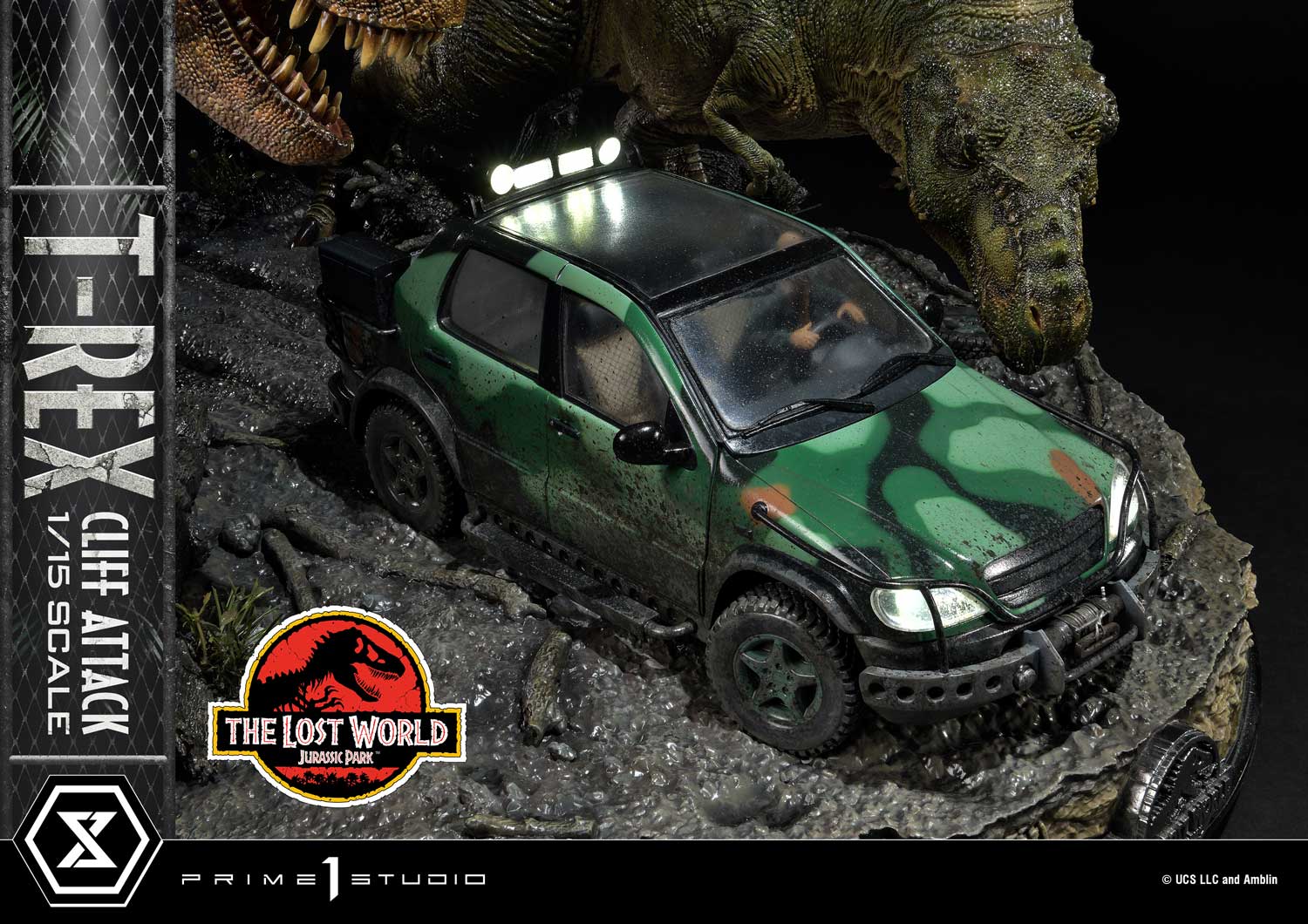 PRIME 1 STUDIOS - Jurassic Park Lost World T-Rex Cliff Attack Bonus - Image 10