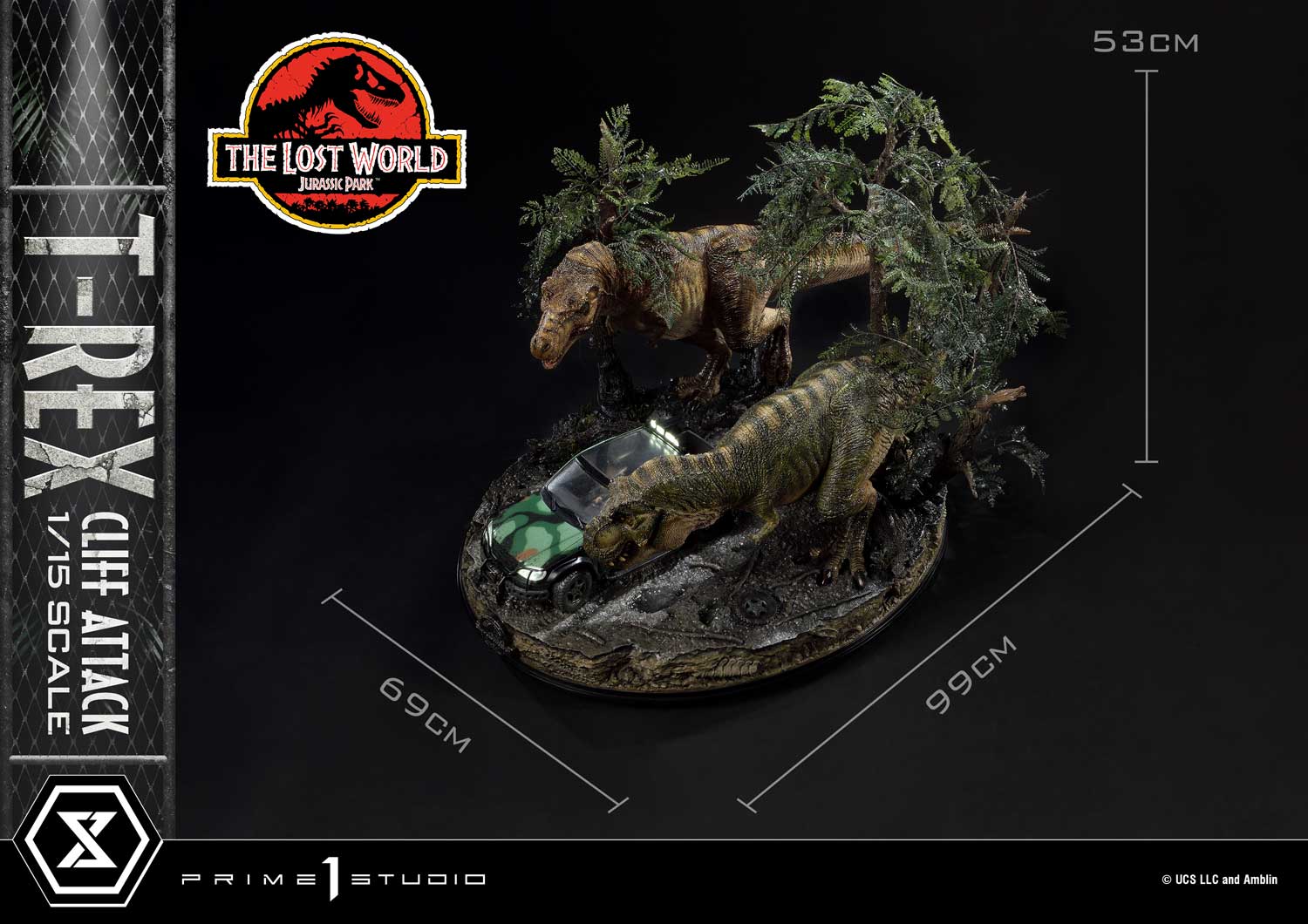 PRIME 1 STUDIOS - Jurassic Park Lost World T-Rex Cliff Attack Bonus - Image 5