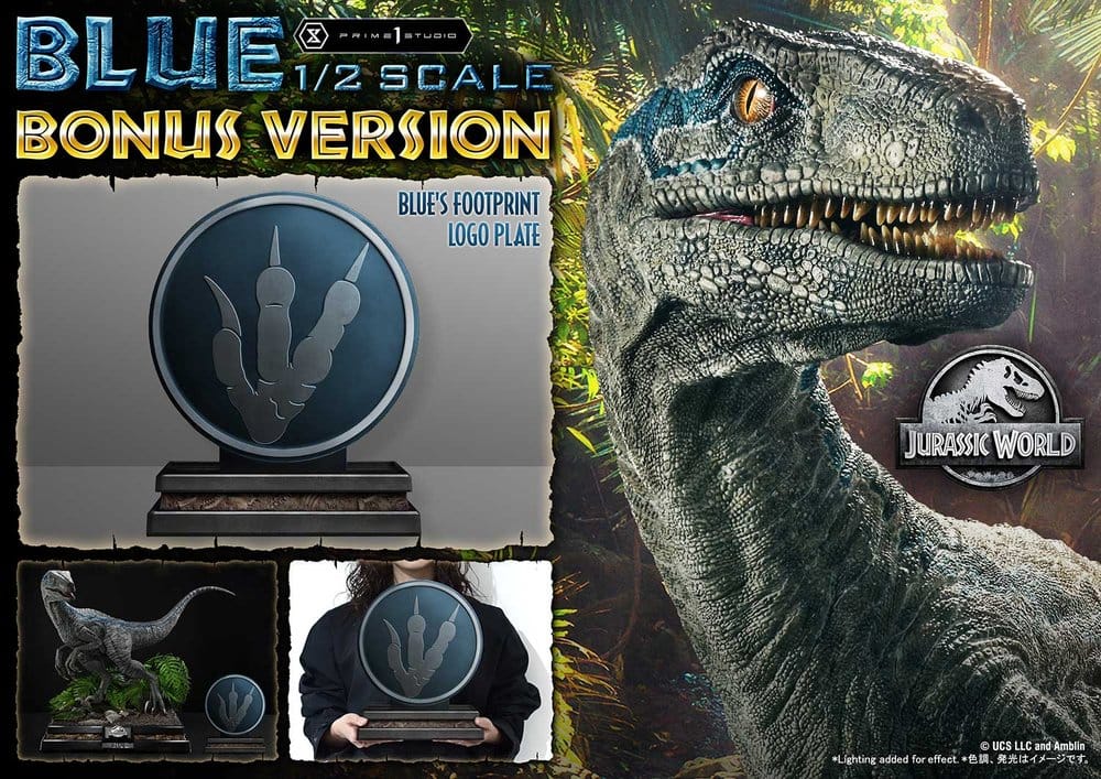 PRIME 1  - Jurassic World: Fallen Kingdom (Film) Legacy Museum Collection Statue 1/2 Blue Bonus Version - Image 3