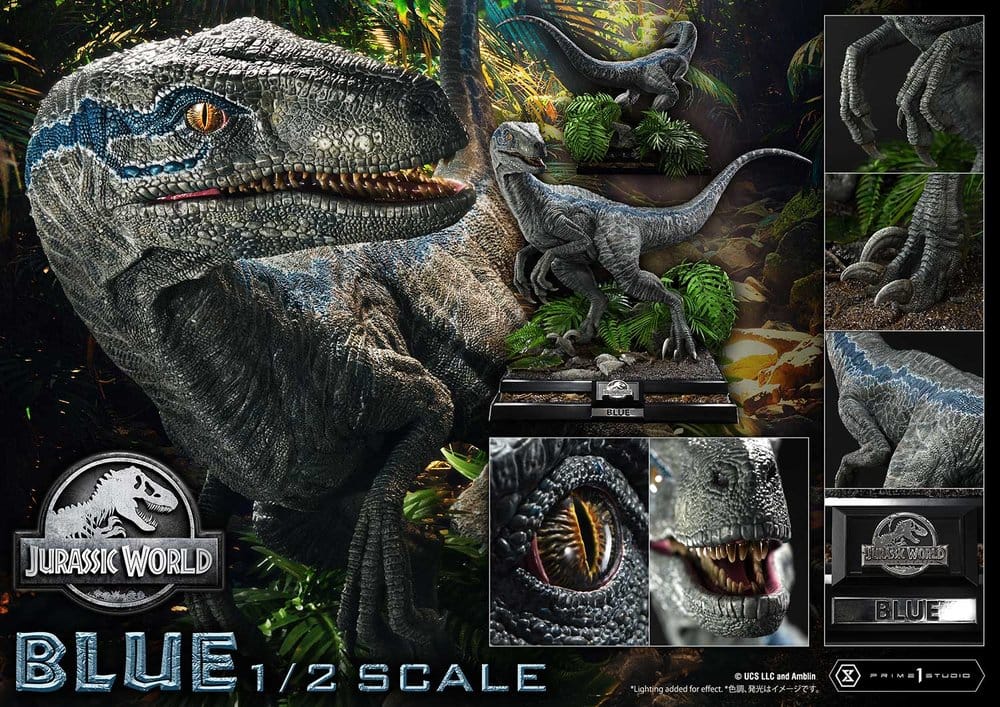 PRIME 1  - Jurassic World: Fallen Kingdom (Film) Legacy Museum Collection Statue 1/2 Blue Bonus Version - Image 5