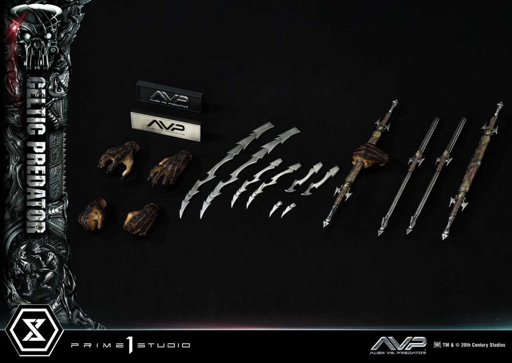 PRIME 1 STUDIOS - The Alien vs. Predator Museum Masterline Series Statue 1:3 Celtic Predator Bonus Ver. - Image 10