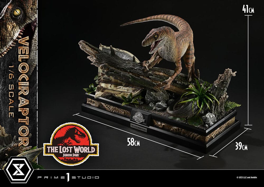 PRIME 1 - Jurassic Park II Legacy Museum Collection Statue 1/6 Velociraptor Bonus Version - Image 17
